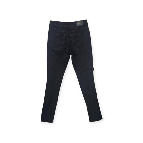 🛍️ Express Mid-Rise Skinny Jeans - Women's 4R - Black Stretch Denim - Picture 9 of 10